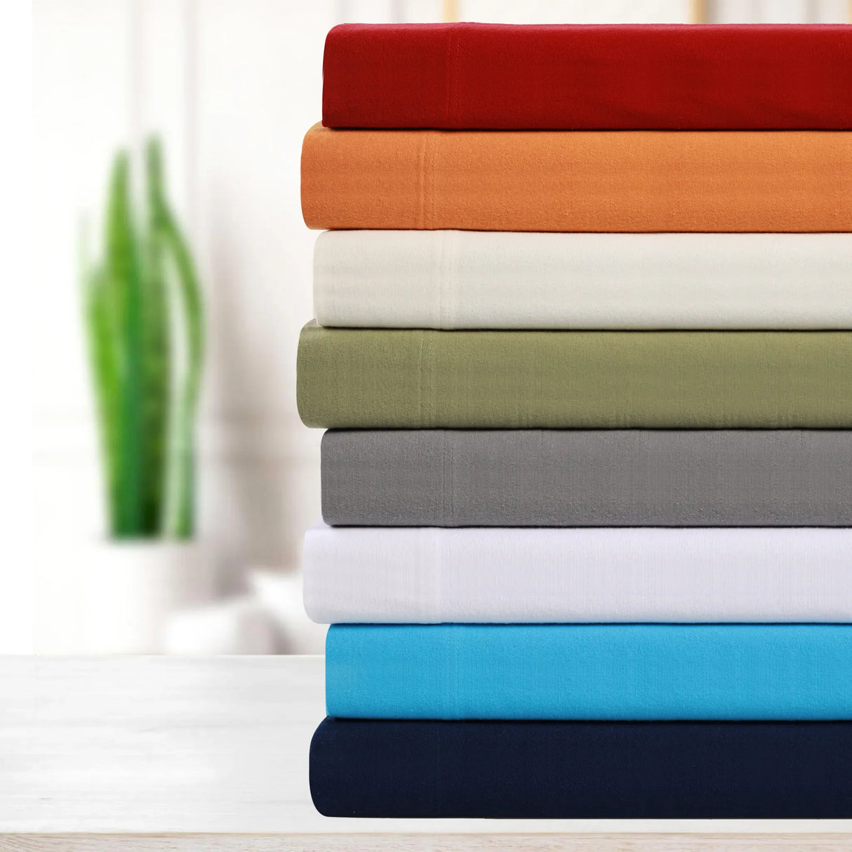 100% Cotton Flannel Solid Deep Pocket Bed Sheet Set - Sheet Set by Superior Brand