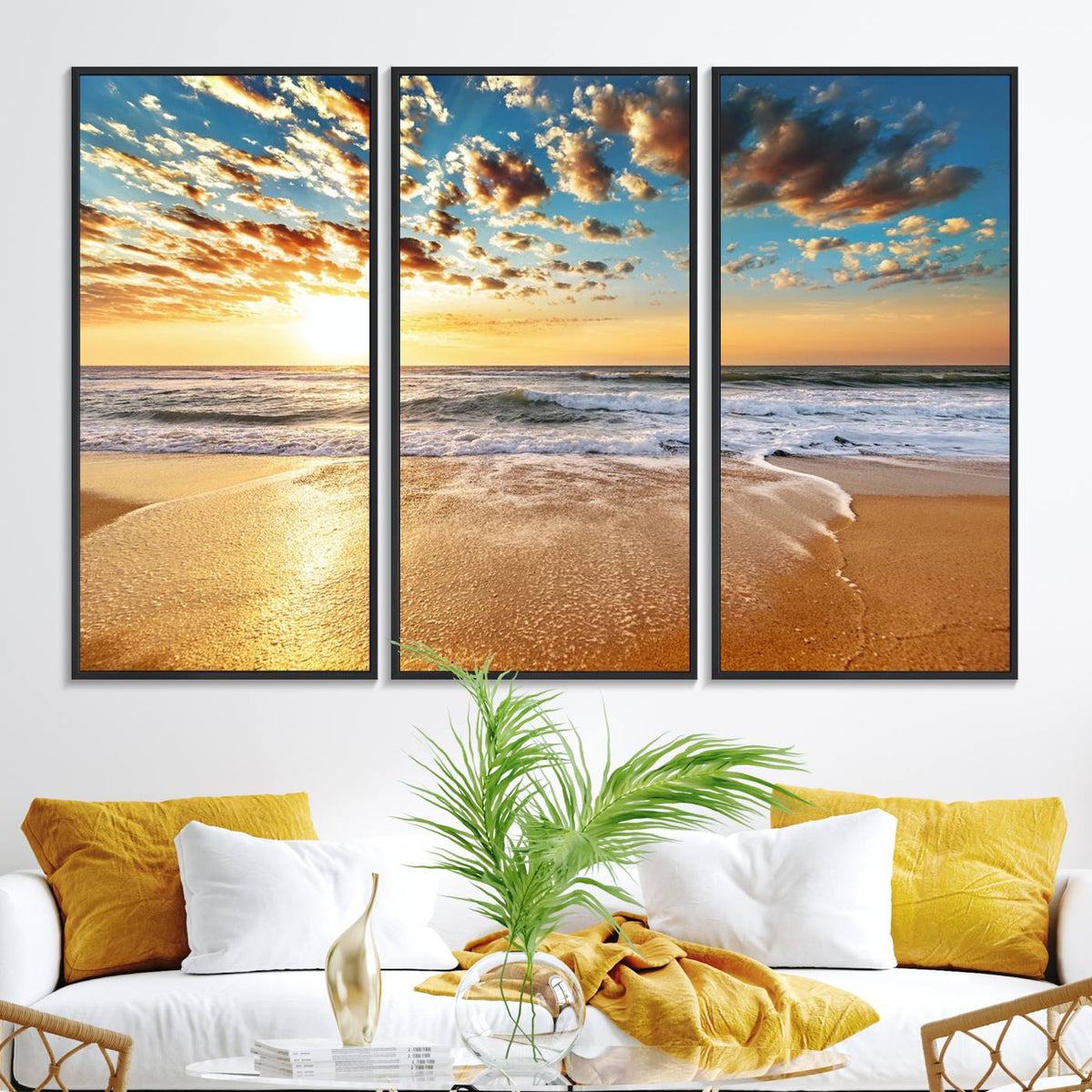 Soothing Sunset on Calm Beach