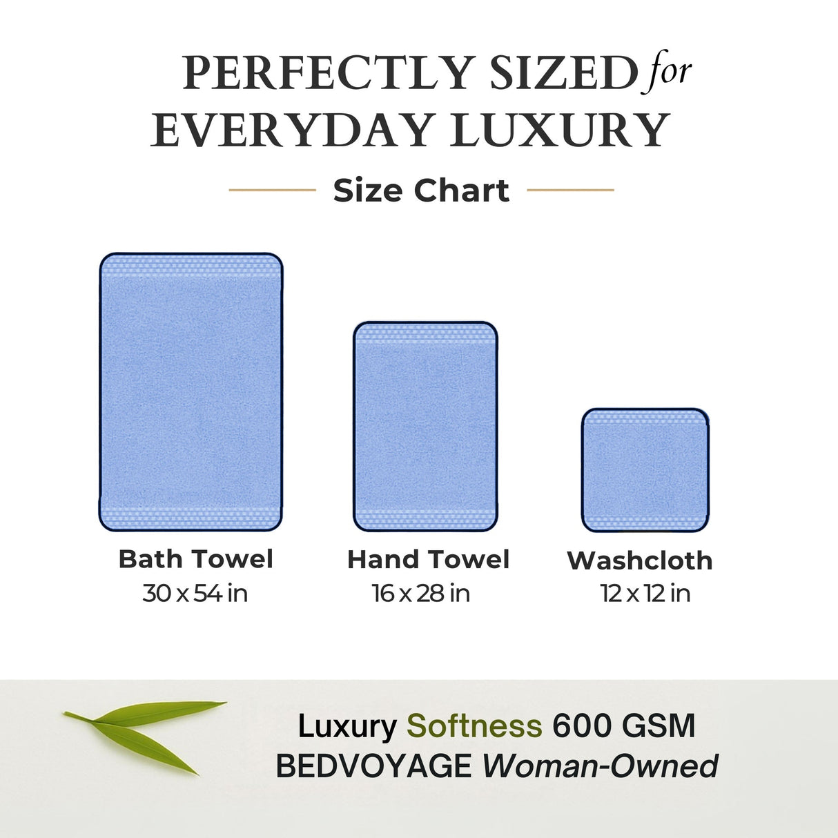 Bamboo Cotton Spa Bath Towel - Viscose from Bamboo + Cotton - Ocean by BedVoyage