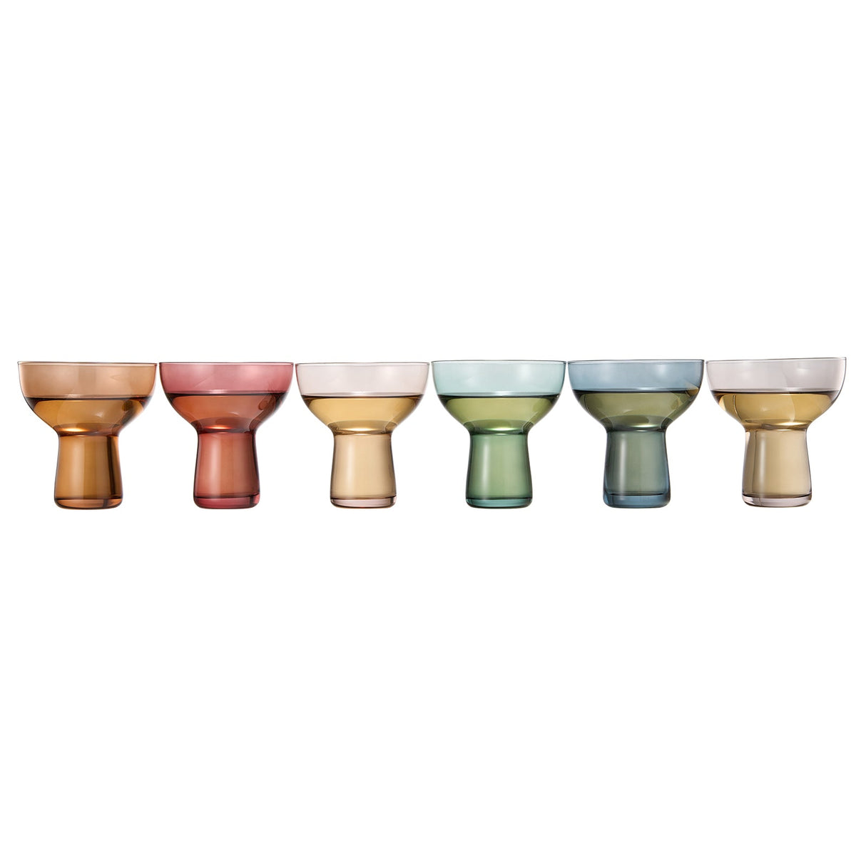 Tonal Margarita Cocktail Glassware, Set of 6