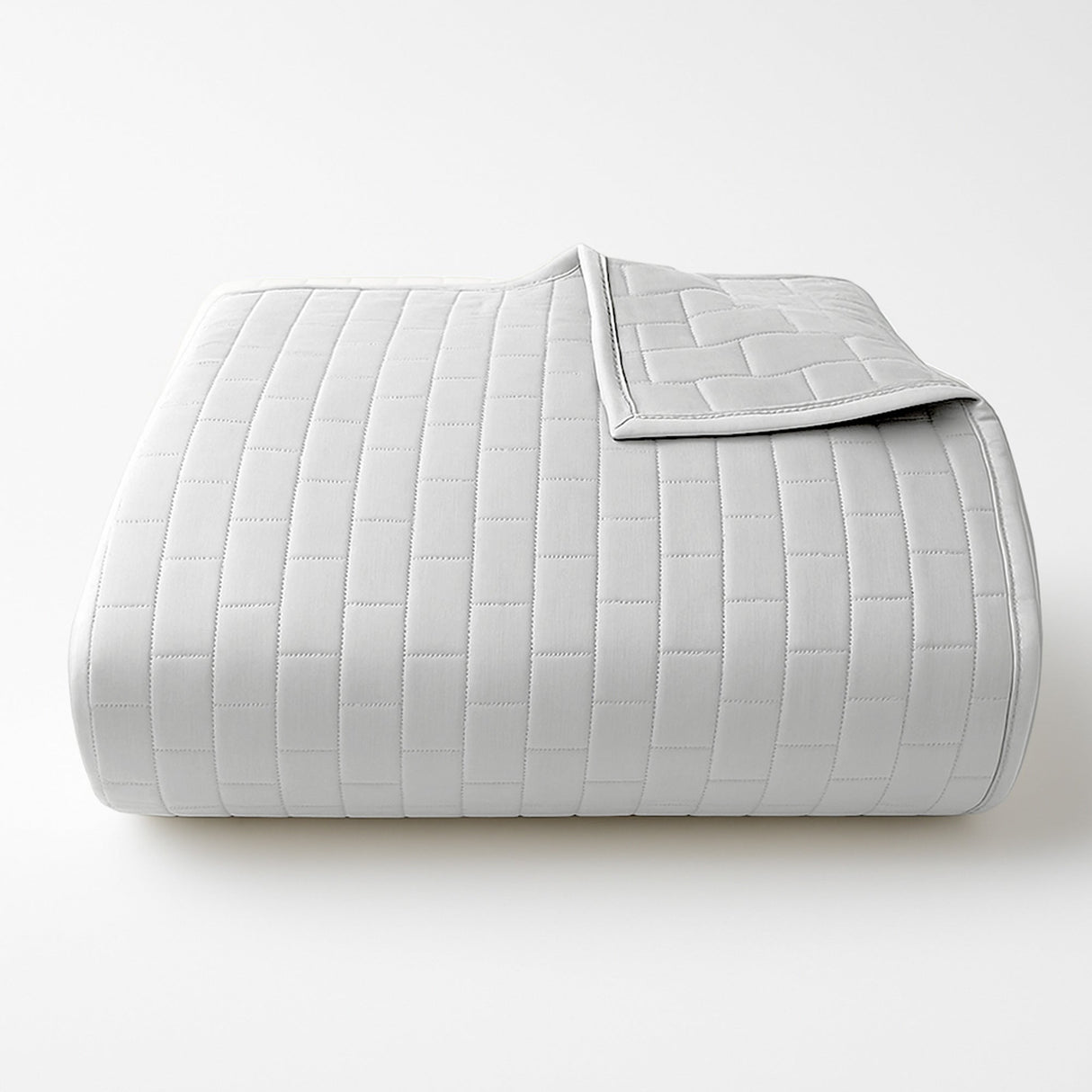 Bamboo Quilted Coverlet - 100% Viscose from Bamboo - Stone by BedVoyage