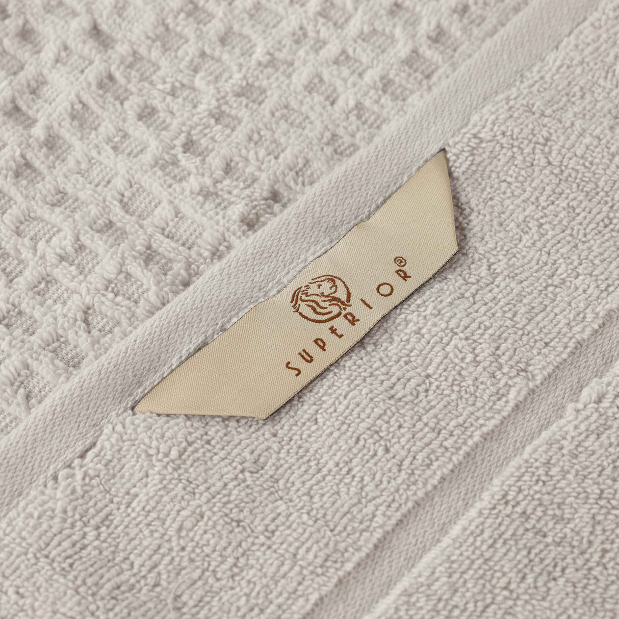 Napa Zero Twist Cotton Solid Waffle Honeycomb Bath Towel Set of 3 - Bath Towel by Superior Brand