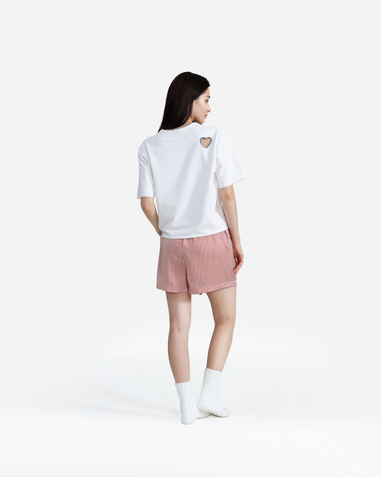 Silky Lyocell Striped Boxer Shorts