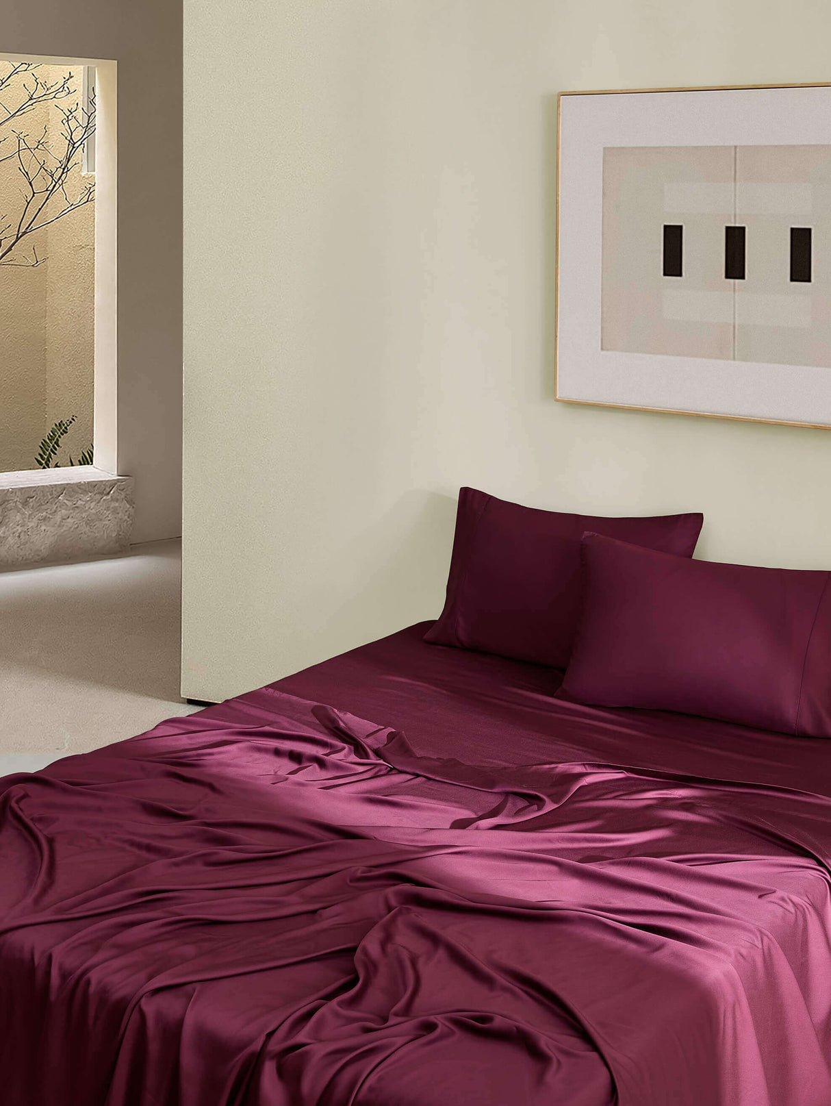 Premium Bamboo Viscose Fitted Sheet Set
