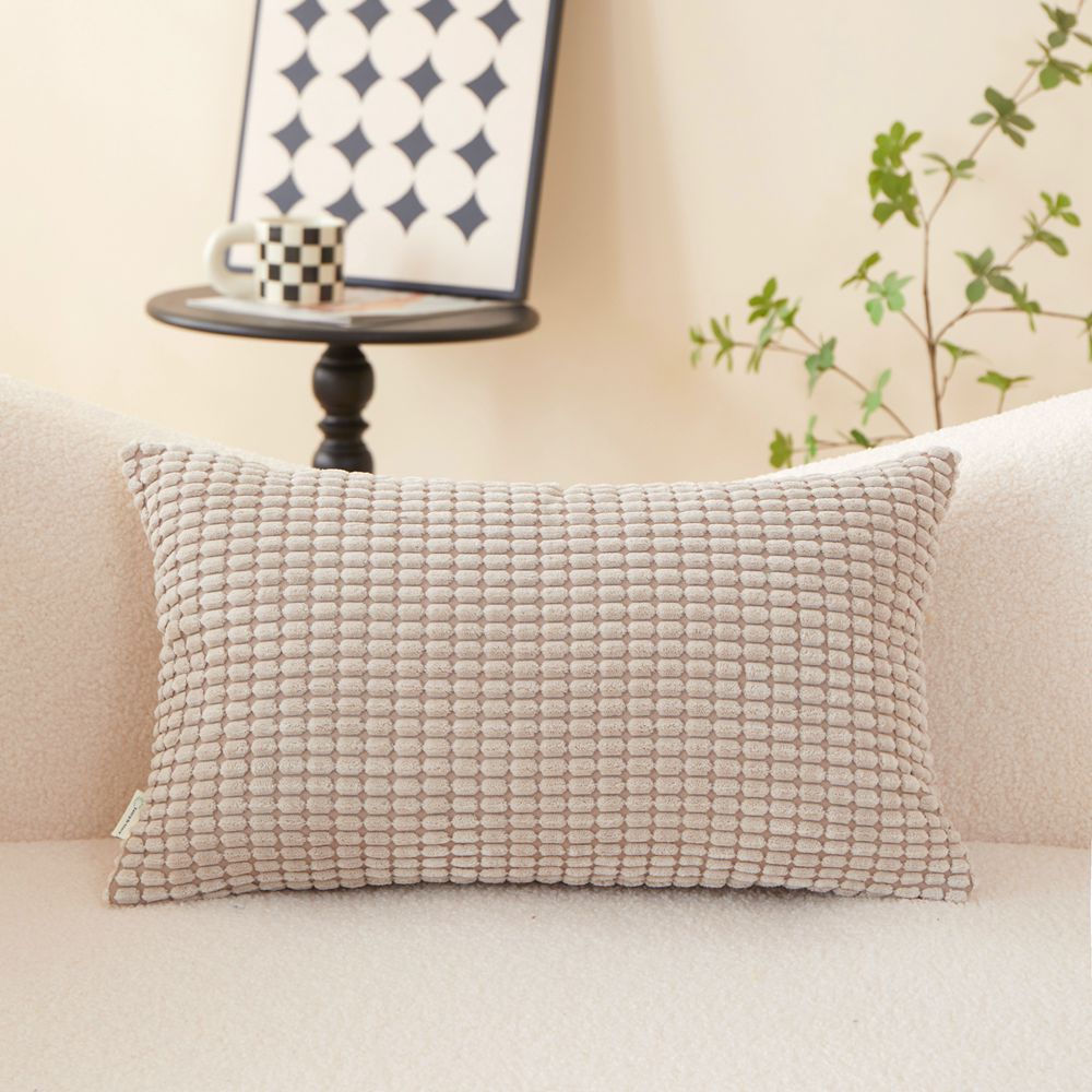 Set of 2 Polyester Blend soft hand feeling Throw Pillow covers size 18"x18" or 12"x20"