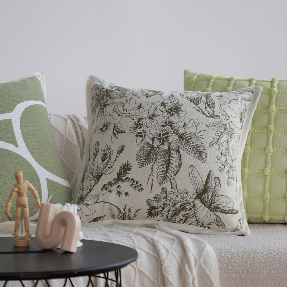 Tranquil Touches: Pack of 1 Throw Pillows with Inserts