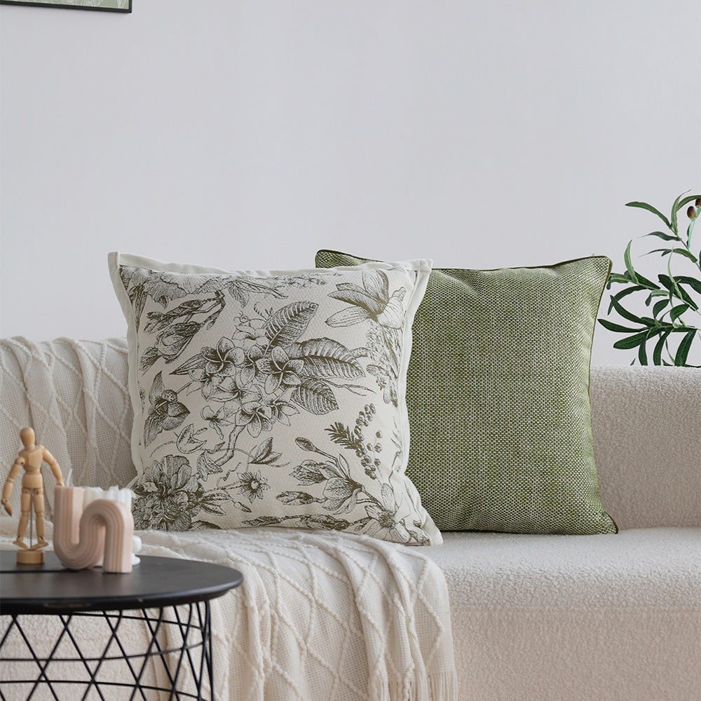 Tranquil Touches: Pack of 1 Throw Pillows with Inserts