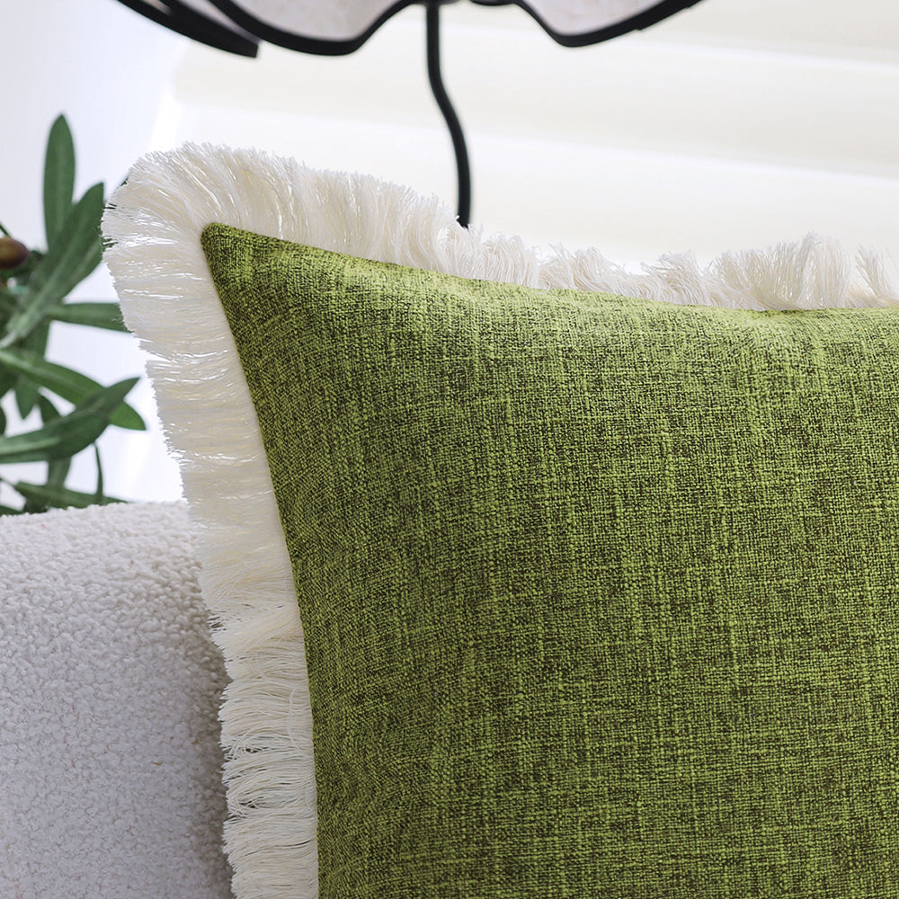 Boho-chic style lumbar throw pillow Pack of 1 size 12"x20" and 18"x18"