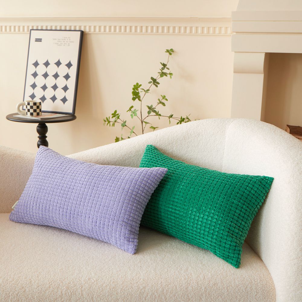 Pack of 1 Polyester Blend soft hand feeling Throw Pillow (With insert) size 18"x18" or 12"x20"