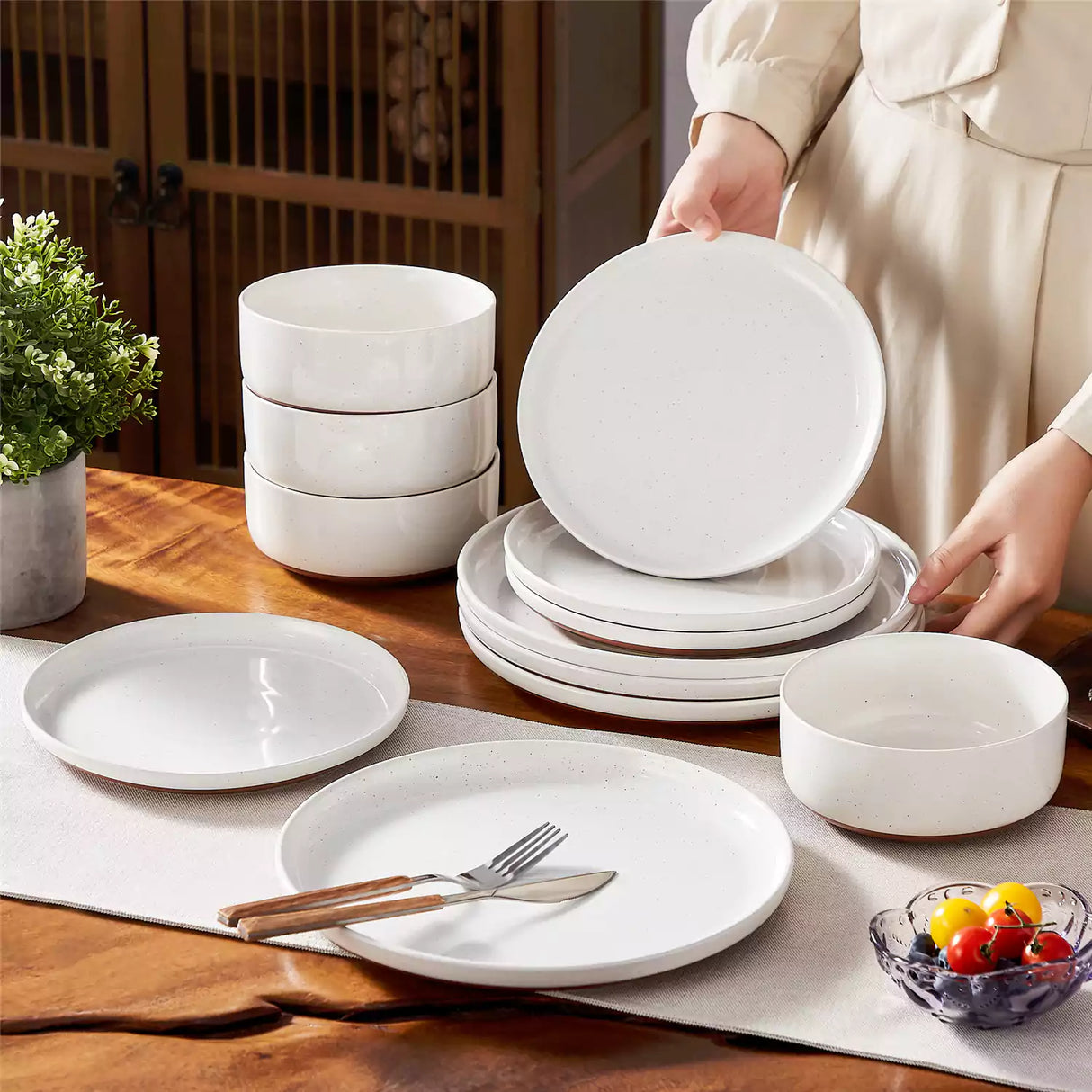 Tara 24-Piece Dinnerware Set for 8