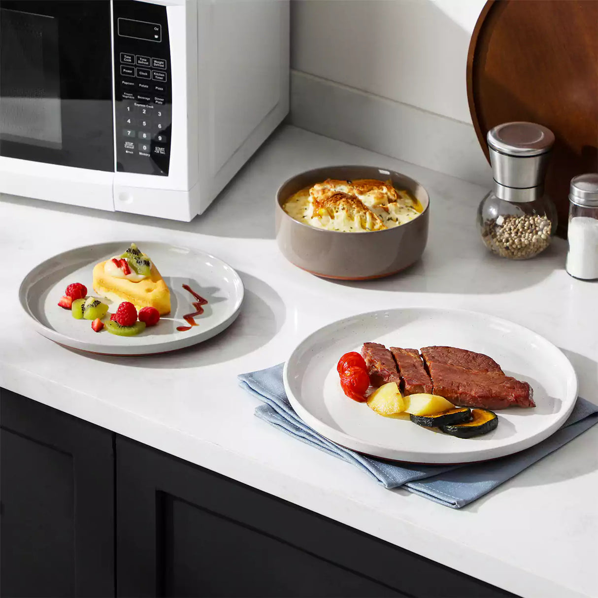 Tara Multicolor 12-Piece Stoneware Dinnerware Set