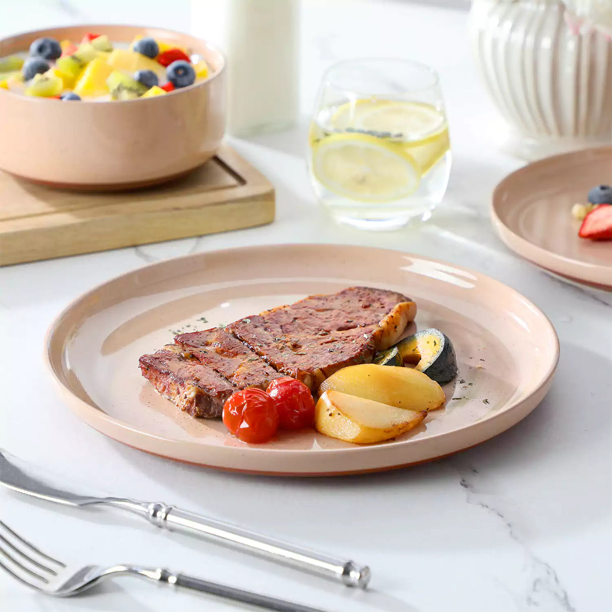 Tara Multicolor 12-Piece Stoneware Dinnerware Set