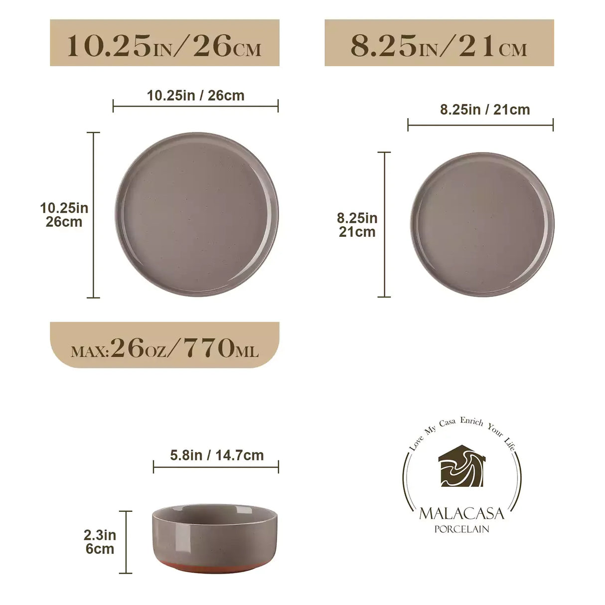 Tara 18 Piece Dinnerware Set