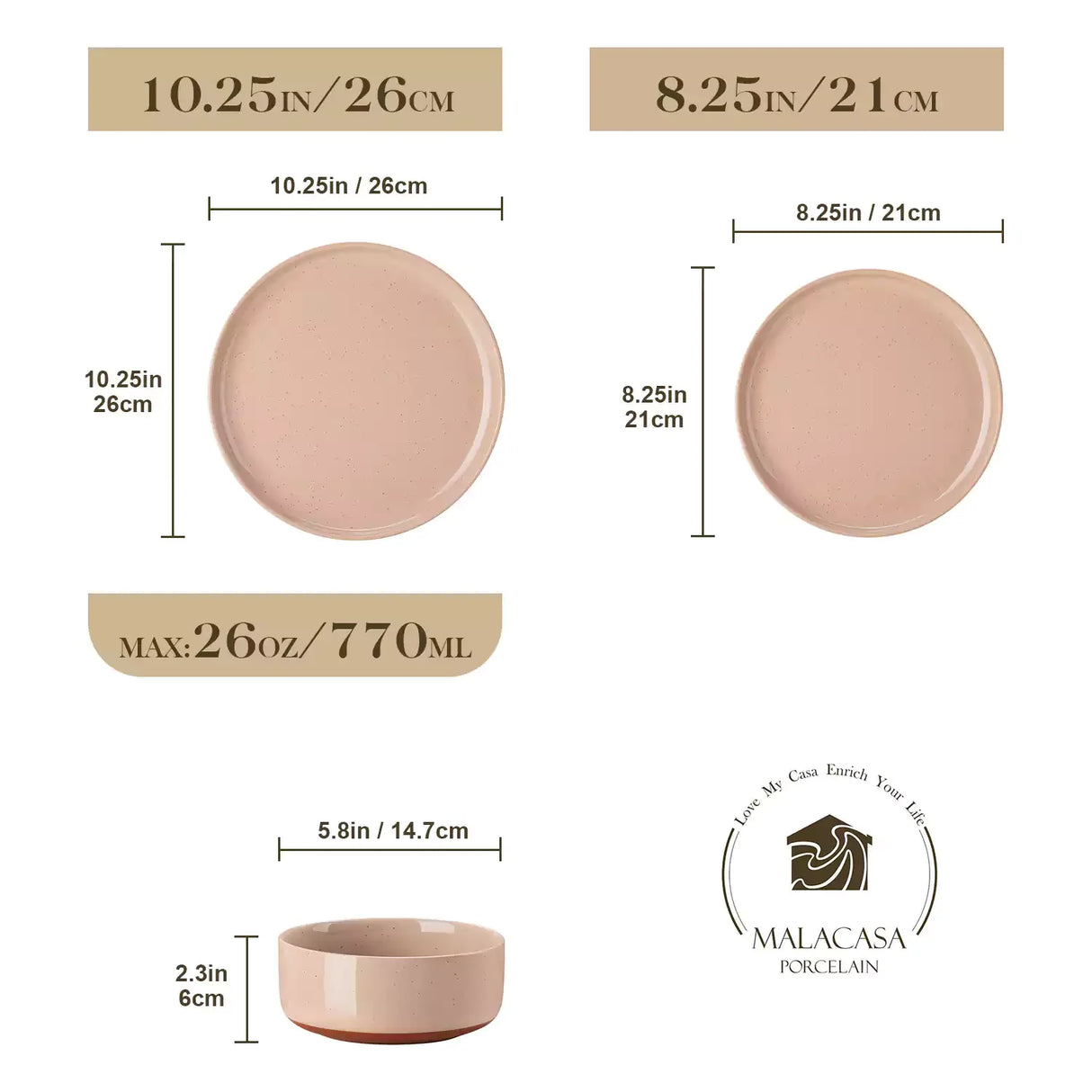 Tara 18 Piece Stoneware Dinnerware Set