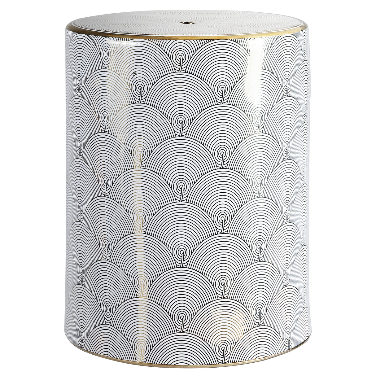 Fish modern ceramic garden stool