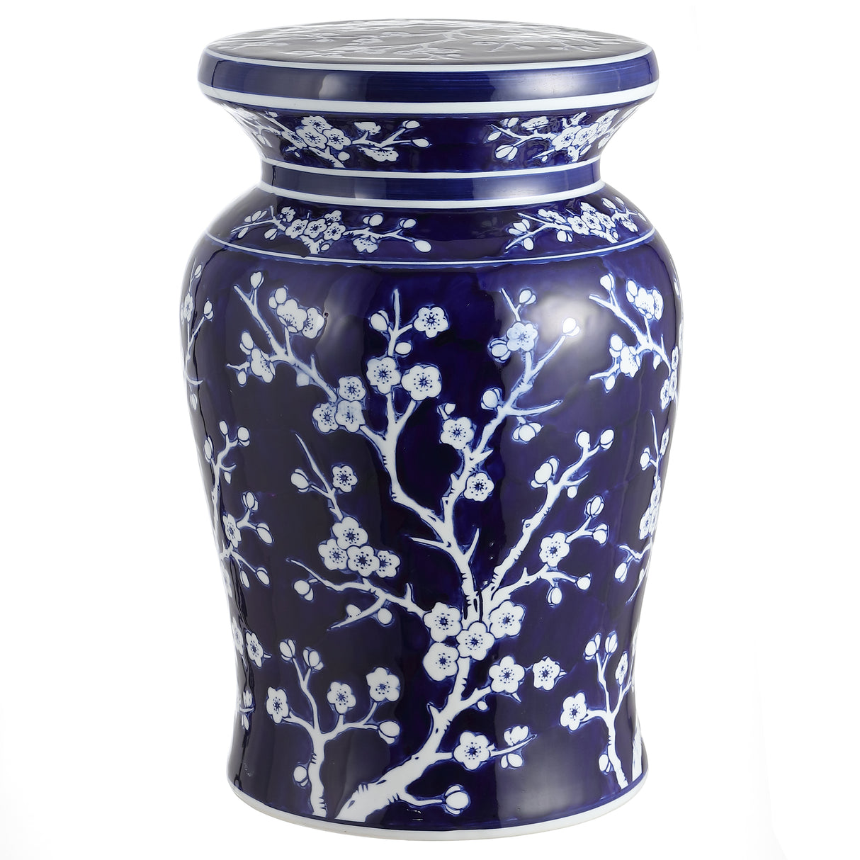 Cherry ceramic garden stool classic