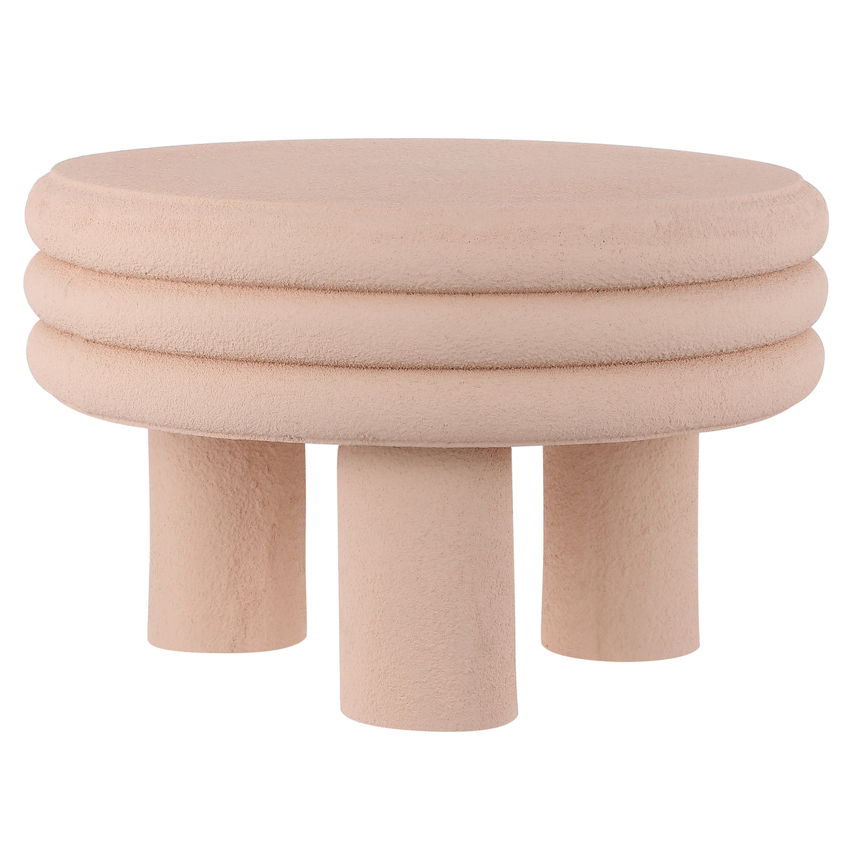Rashida Contemporary Minimalist Curvy Low Indoor/Outdoor Accent Table
