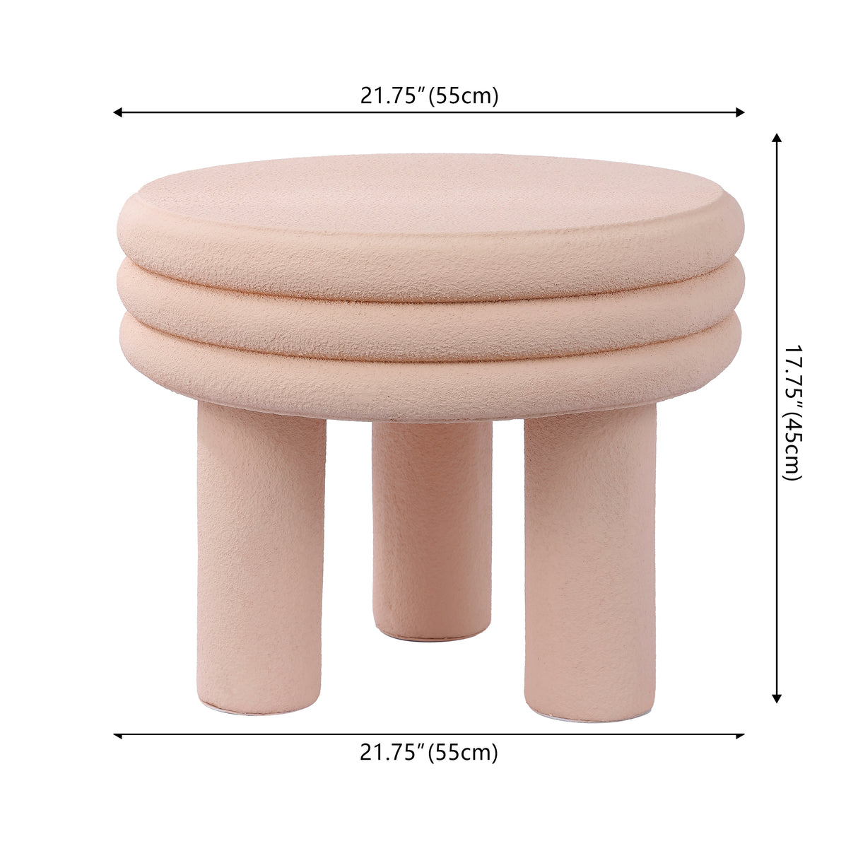 Rashida Contemporary Minimalist Curvy High Indoor/Outdoor Accent Table