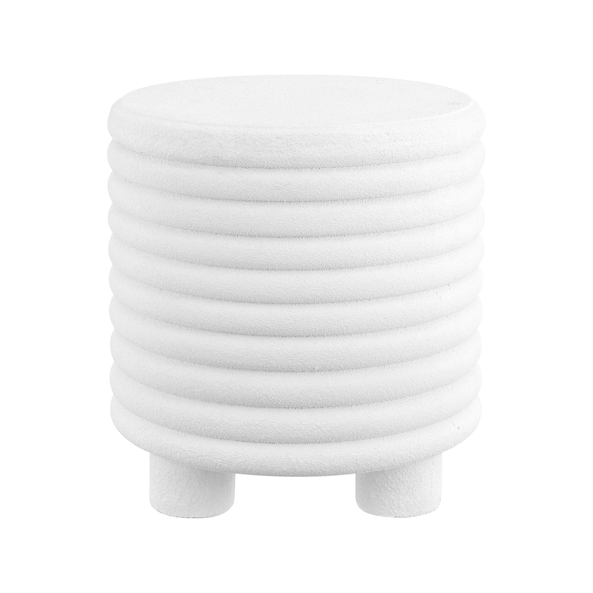Evans minimalist modern 3-legged drum indoor/outdoor accent table