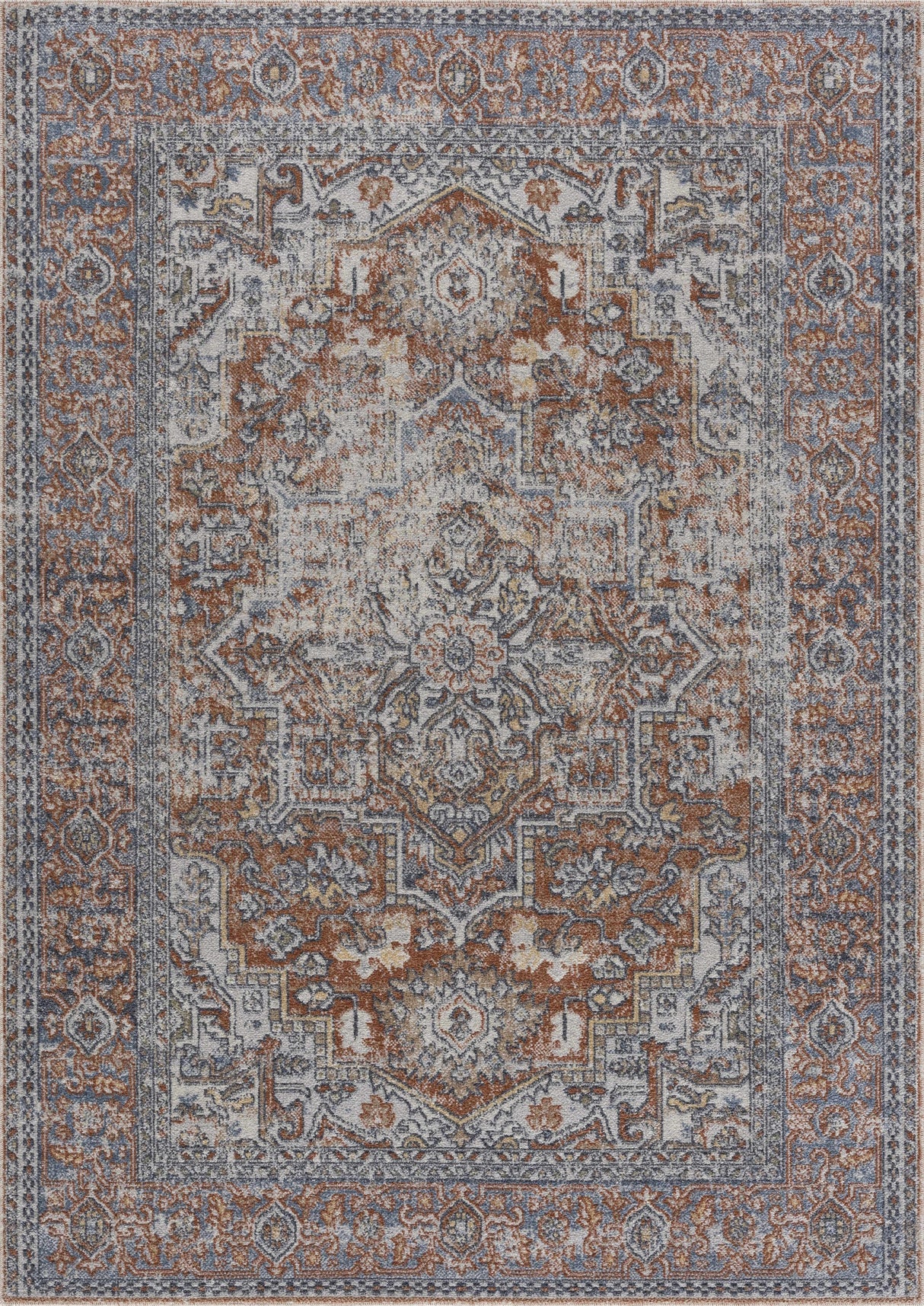 Aila Traditional Design Washable Rug - Clearance