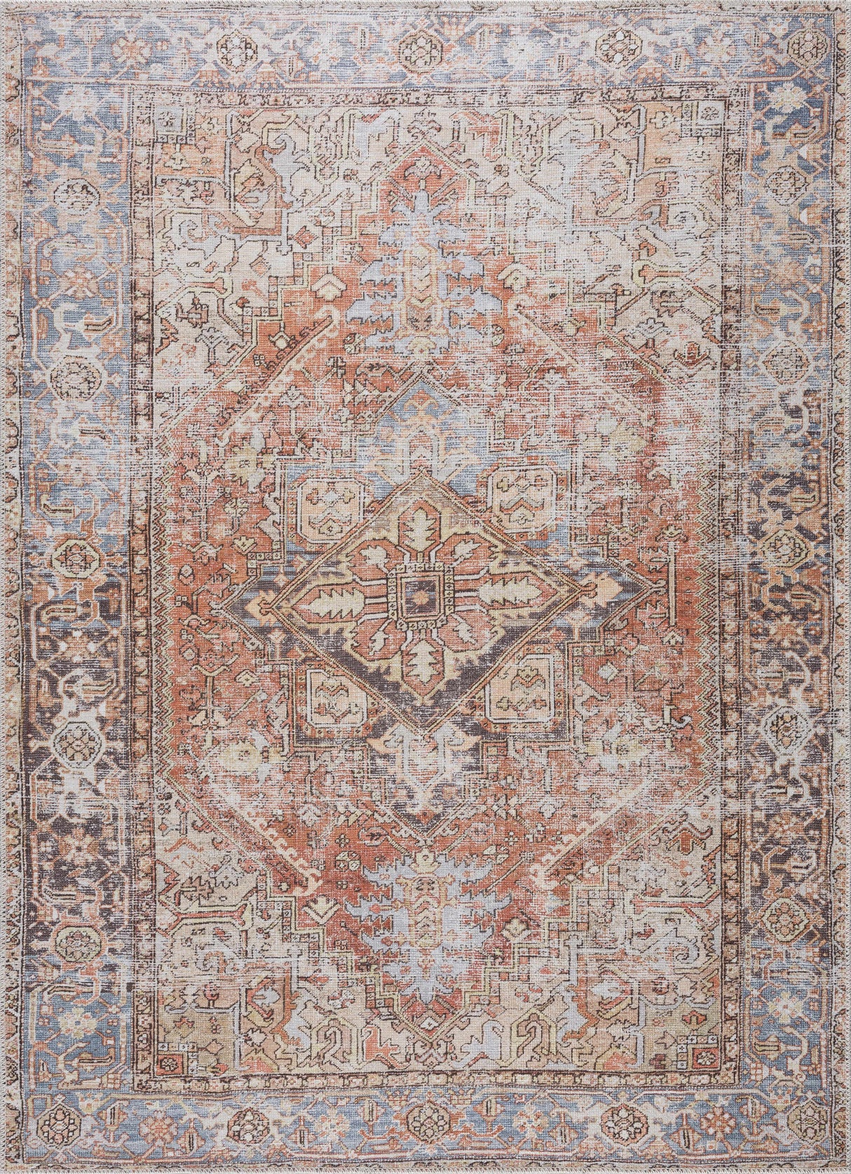 Eira Distressed Washable Rug - Clearance