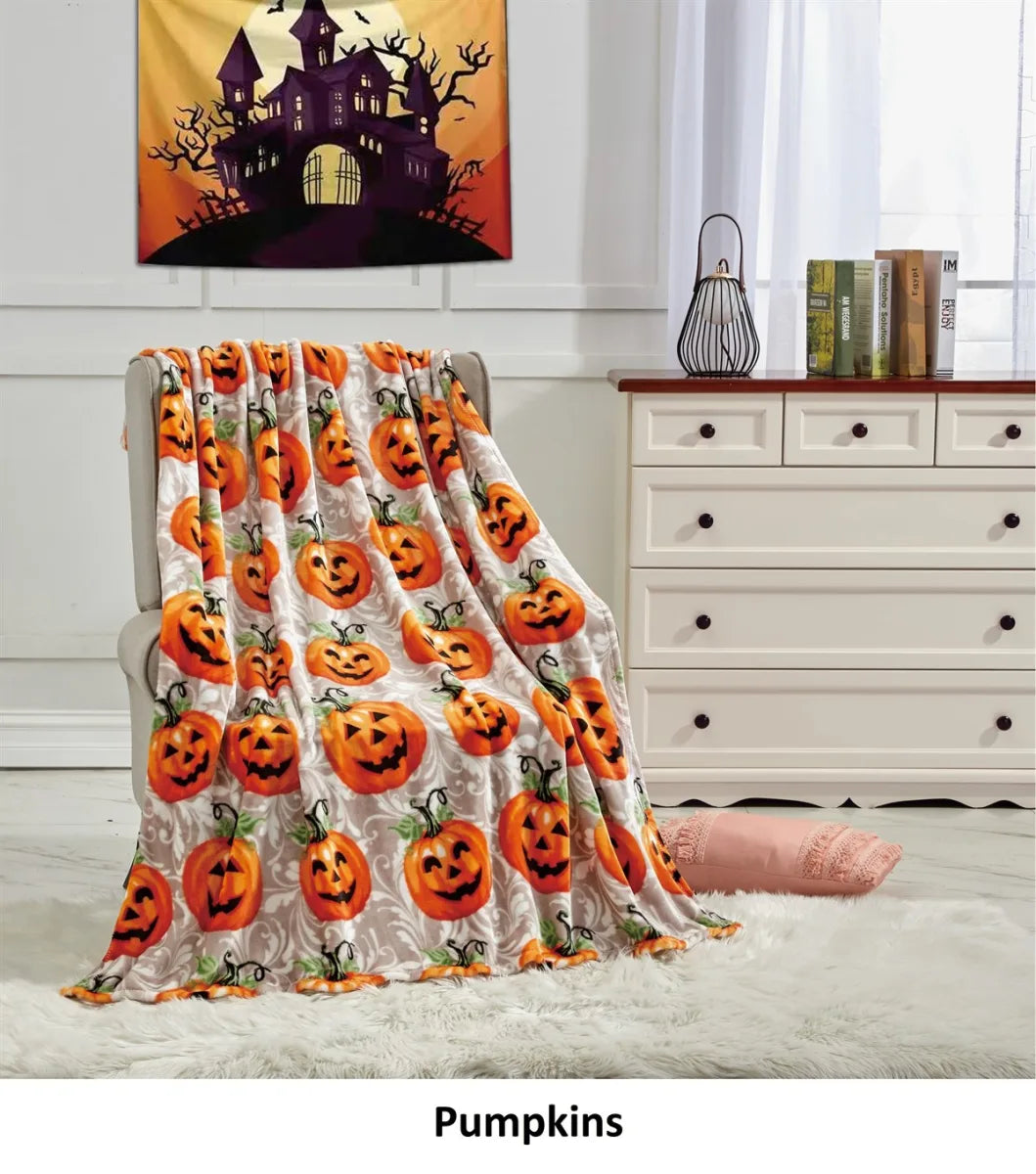 Halloween Blankets 50 X 60 Throw - Halloween Decor