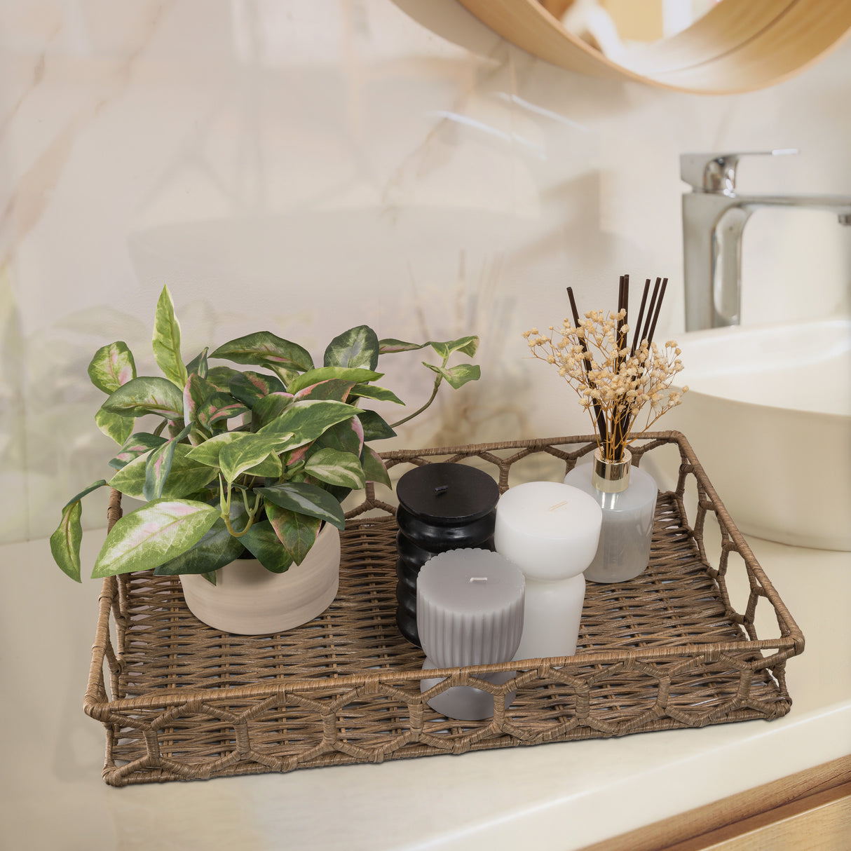 Honeycomb-Rustic-Bohemian-Hand-Woven-Rattan-Tray-Boxes-&-Storage