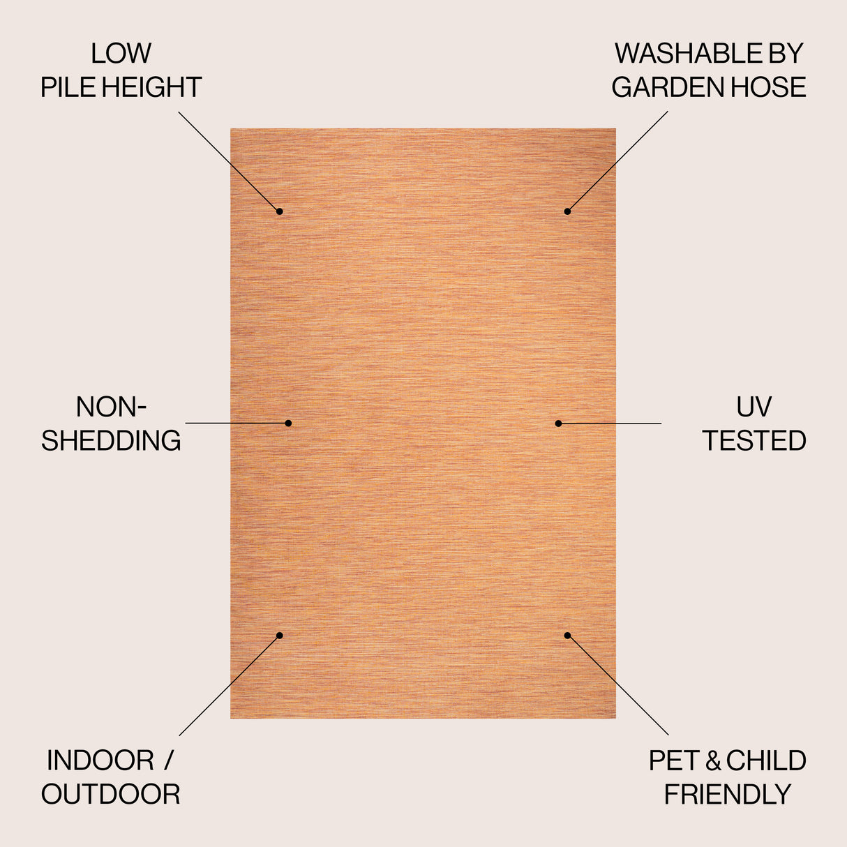 Ethan Modern Flatweave Solid Indoor/Outdoor Area Rug