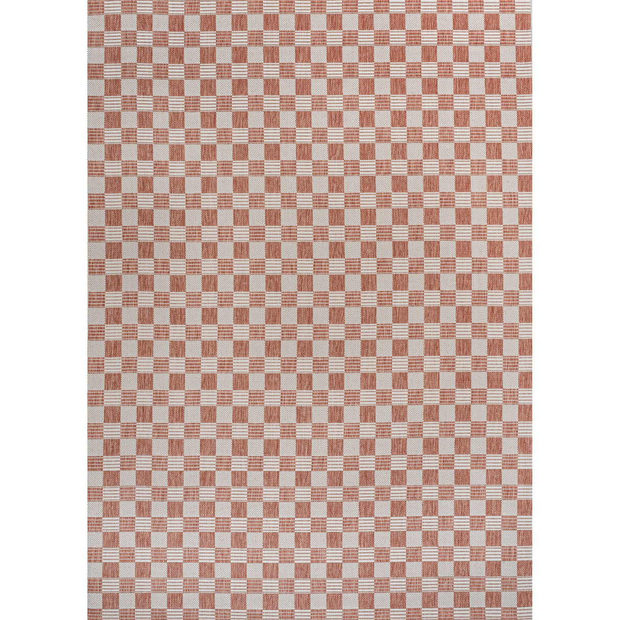 Aimee Traditional Cottage Chic Checkerboard Indoor/Outdoor Area Rug