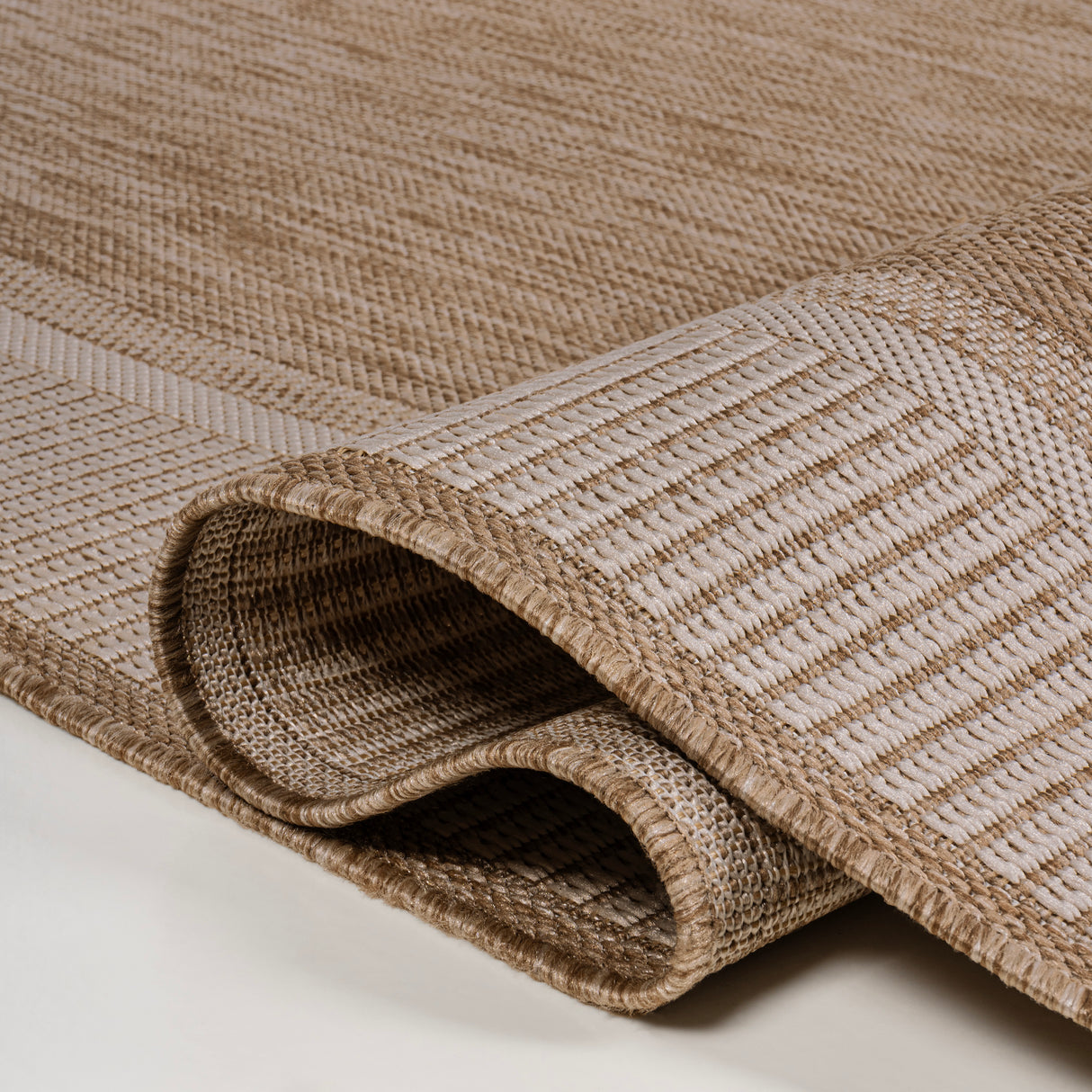 Hali Coastal Casual Wide Stripe Border Indoor/Outdoor Runner Rug