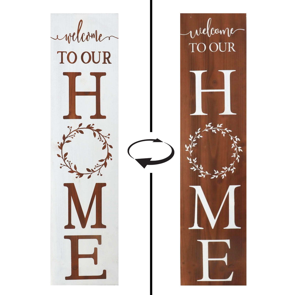 Home reversible porch sign
