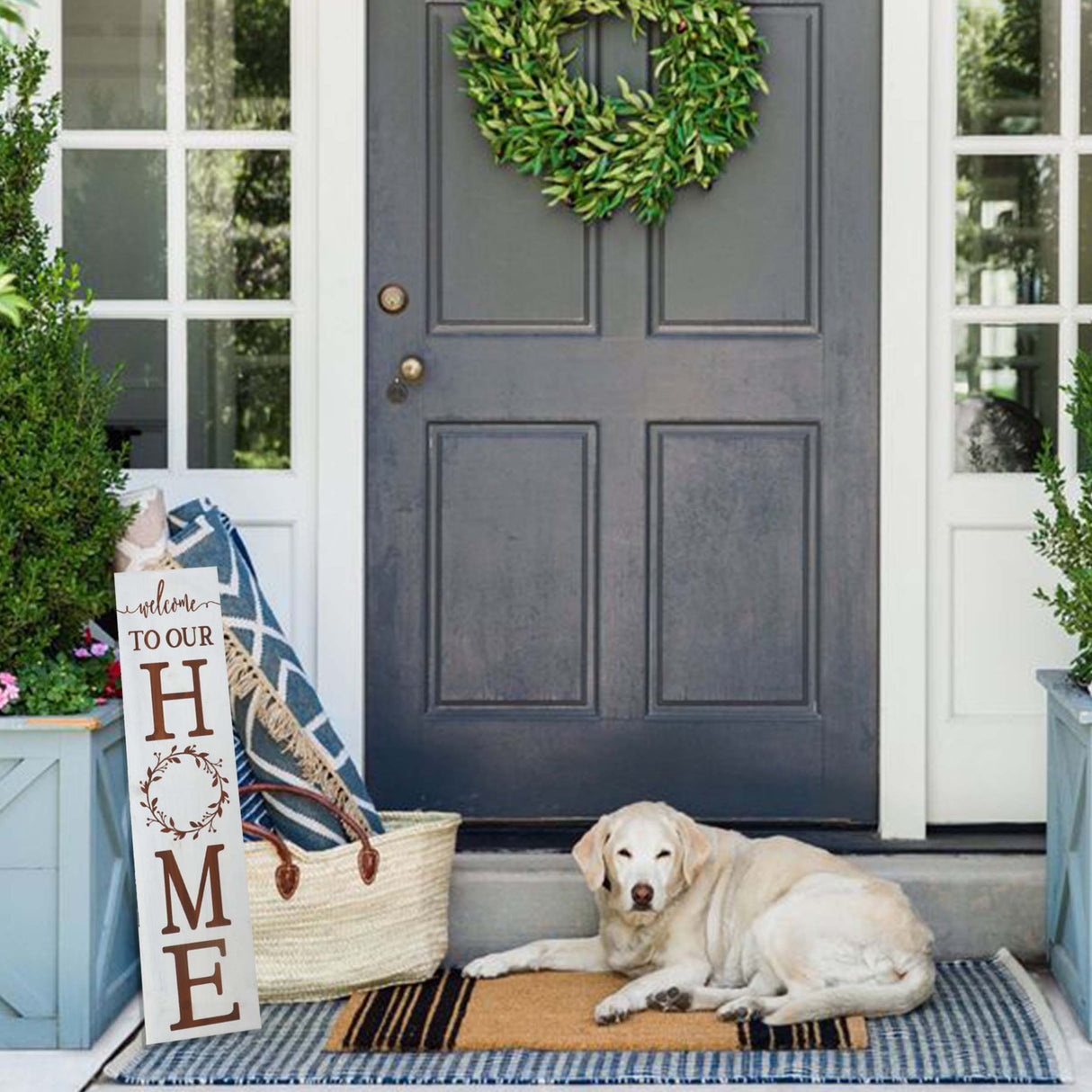 Home reversible porch sign