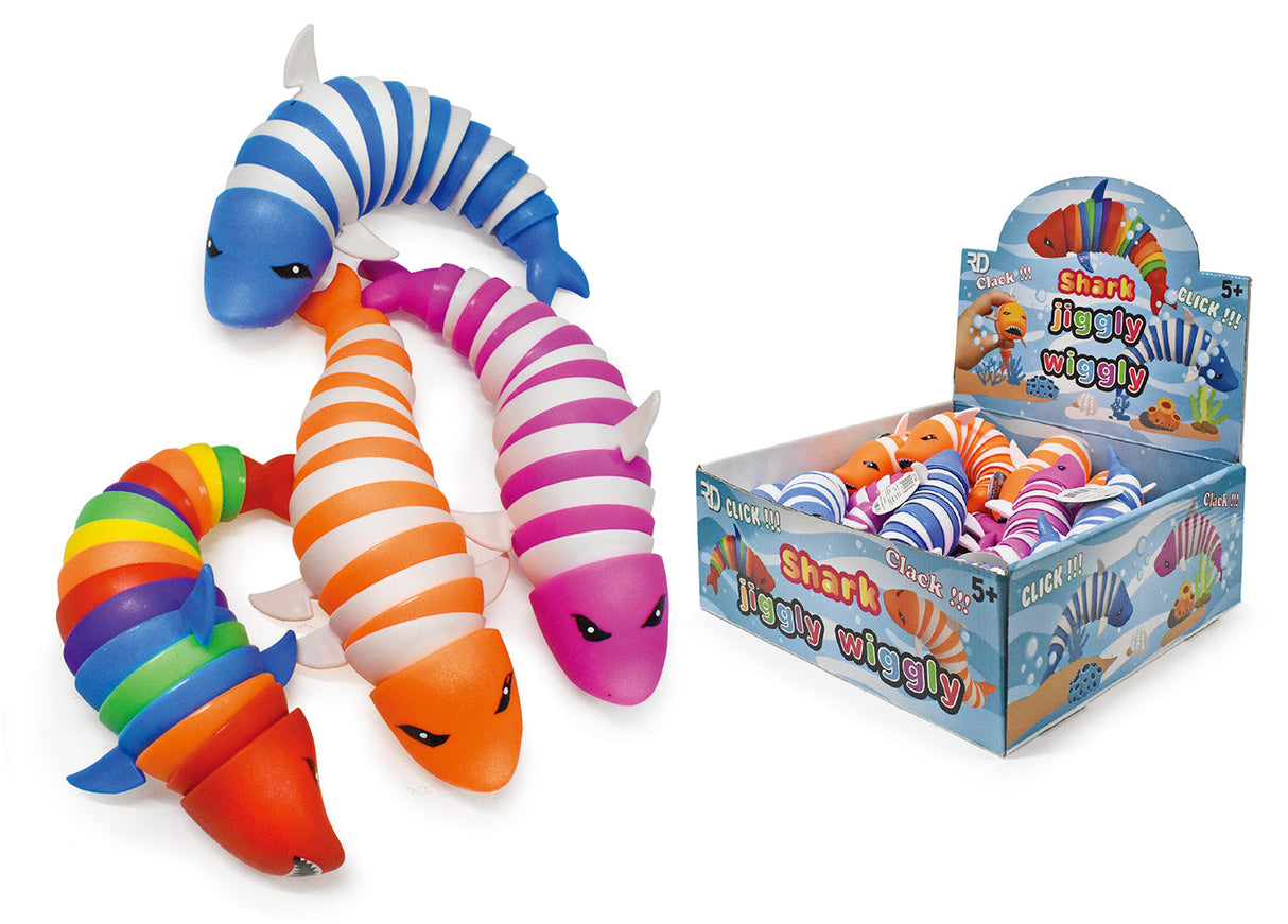 4-Pack Jiggle Wiggle 7-Inch Jumbo Fidget Slug Toy