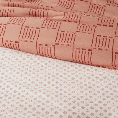 Threshold Boho Comforter & Sham Set Reversible OEKO-TEX