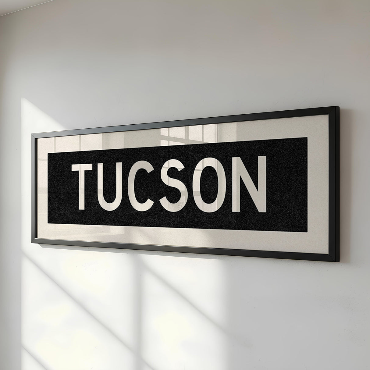 Framed Tucson Arizona Bus Scroll