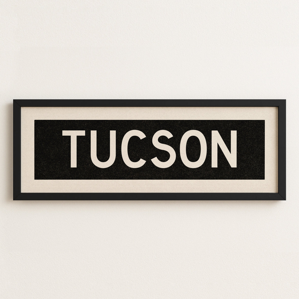 Framed Tucson Arizona Bus Scroll