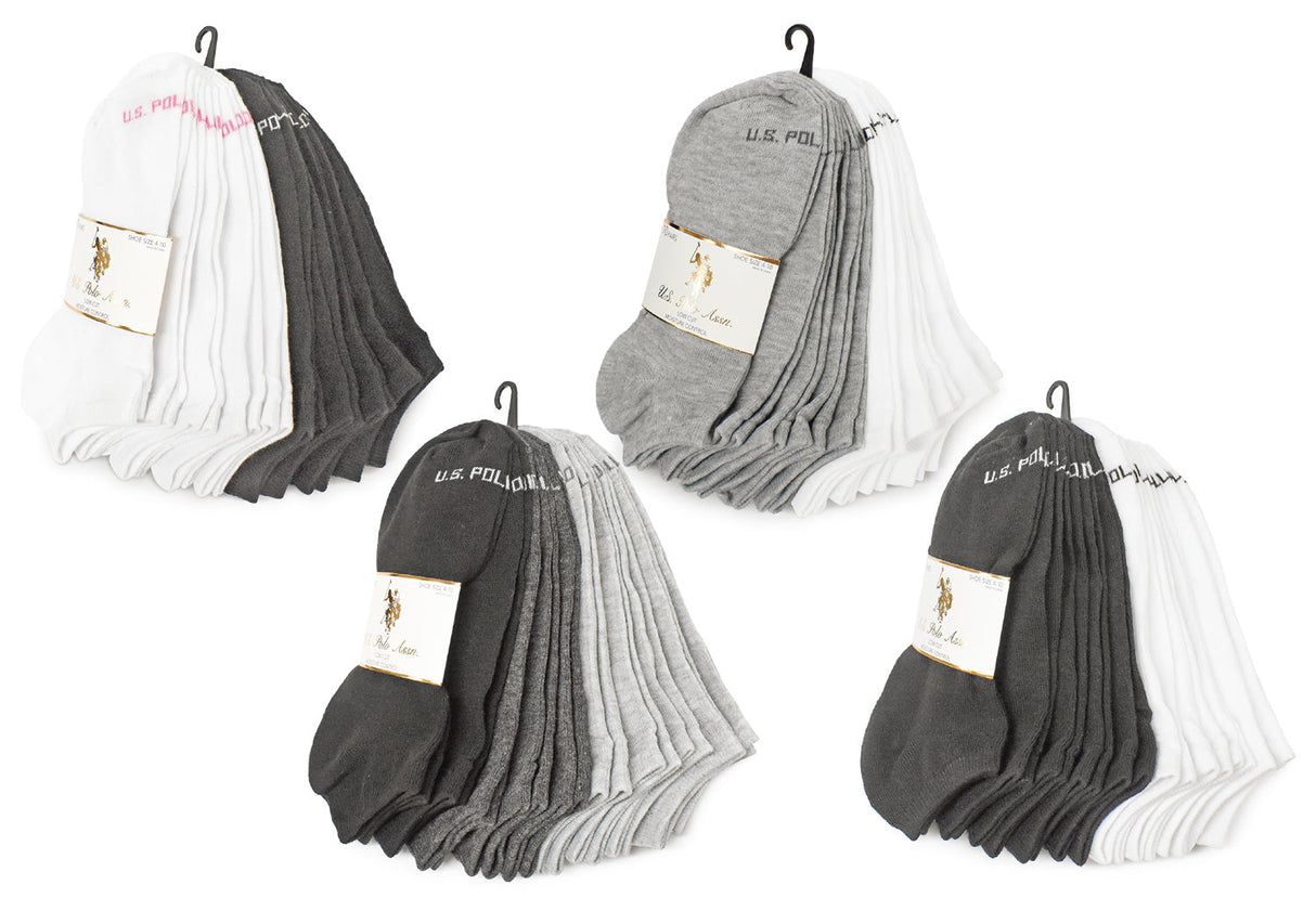 20-Pairs U.S. Polo Assn Low Cut Socks