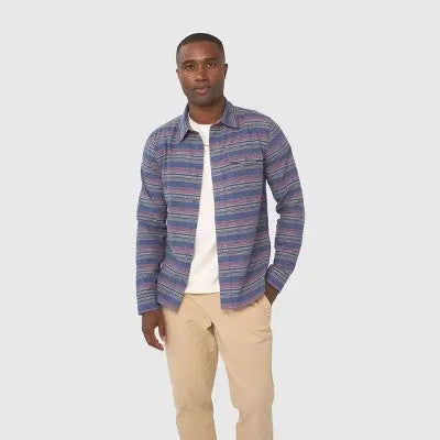 United By Blue Men's Button Up Flannel Shirt Long Sleeve Basic Front Pocket