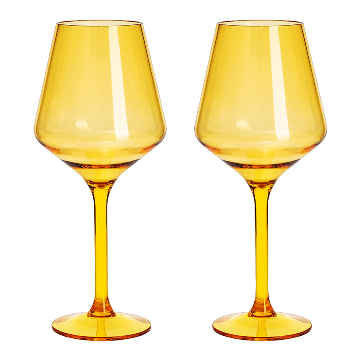 Saint Tropez Acrylic Stemmed Wine Glassware, Set of 2