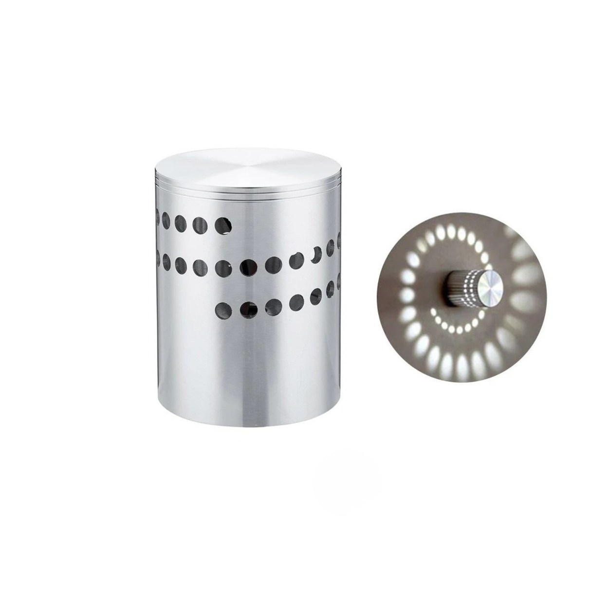 RGB LED Wall Light Spiral Design Aluminum Decorative Lamp for Bar Hall