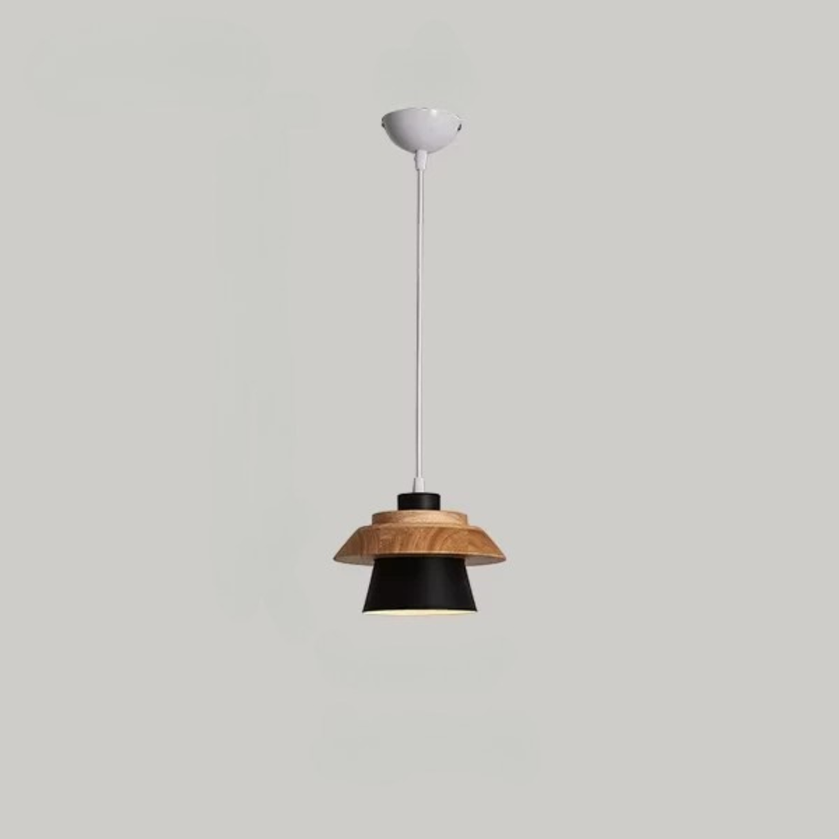 Modern Wood Pendant Light Nordic Macaron Hanging Lamp for Living Room Bedside Decor