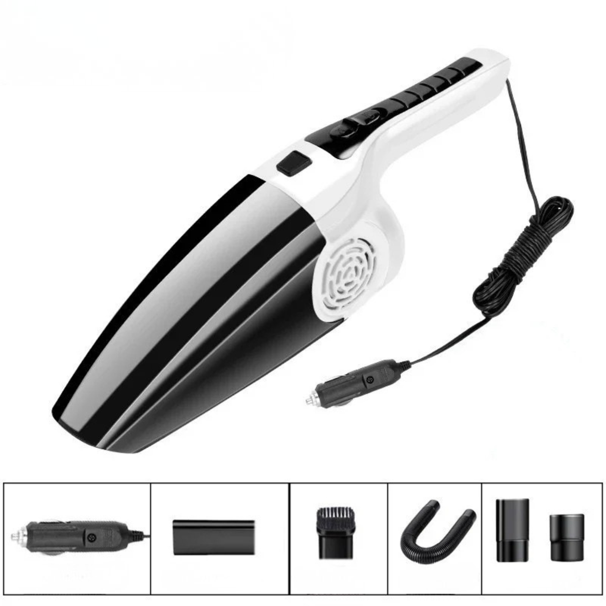 120W Car Vacuum Cleaner Wet Dry Strong Suction Portable Auto Interior Clean