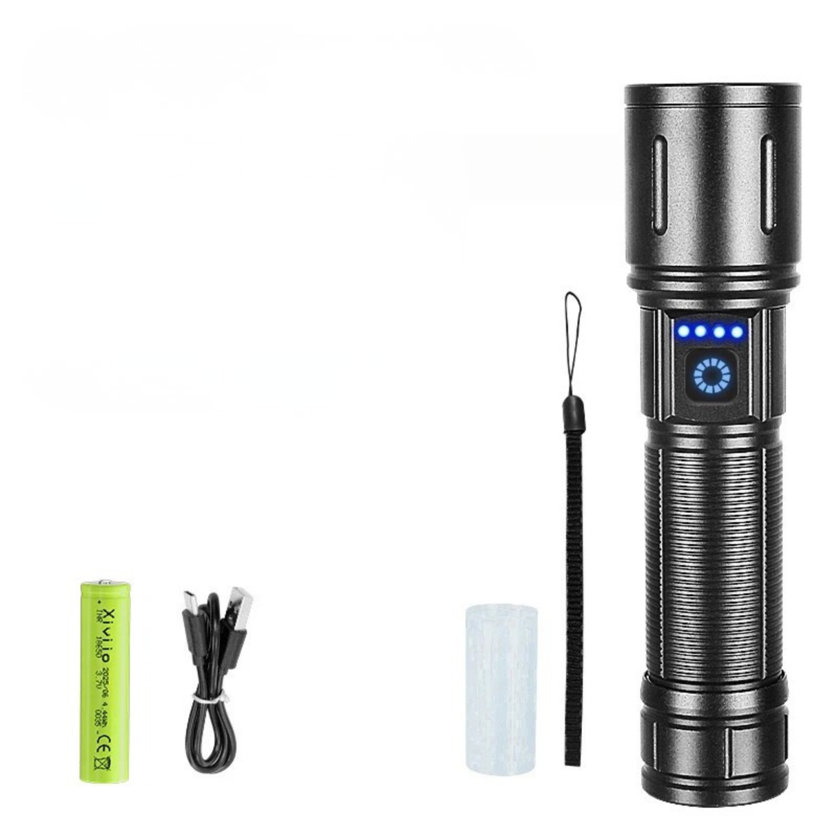 Ultra Bright Rechargeable LED Flashlight Tactical Torch Outdoor Camping