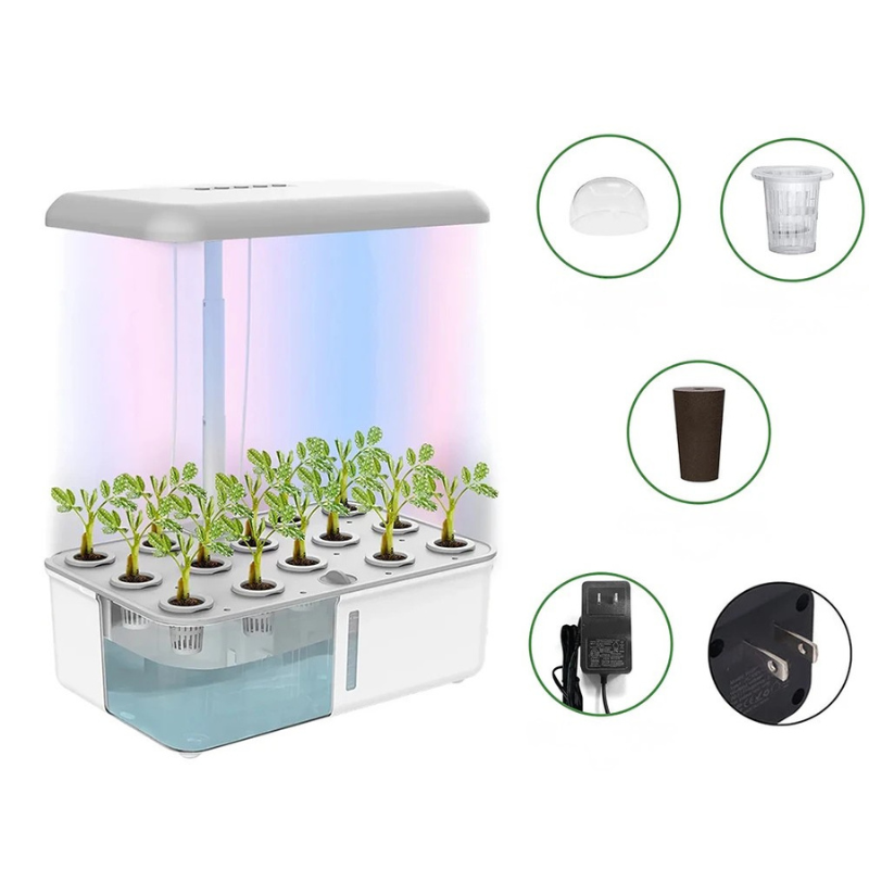 Smart WiFi Hydroponic Growing System Indoor Herb Garden LED Grow Light