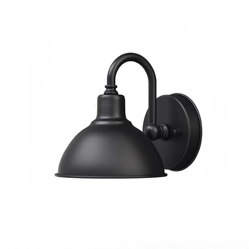 Retro Waterproof Outdoor Wall Lantern Vintage Iron Garden Balcony Sconce