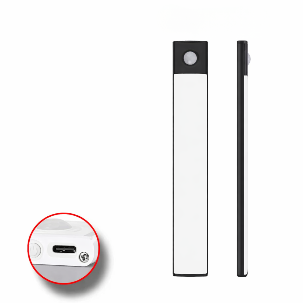 USB Rechargeable LED Cabinet Light Motion Sensor Kitchen Wardrobe Lamp 20–60cm