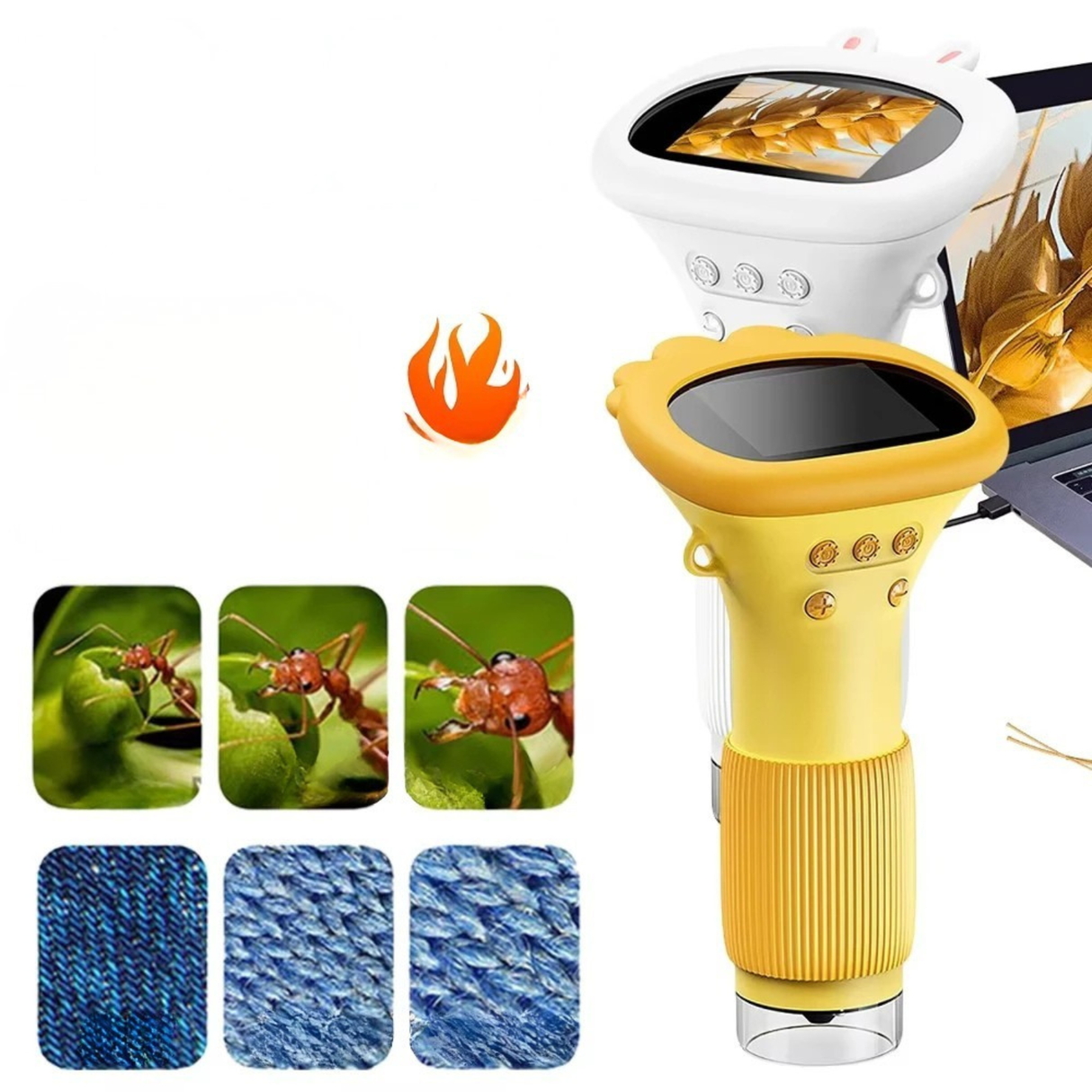 Kids Microscope 1000X Digital Magnifier with LED Camera Educational Toy