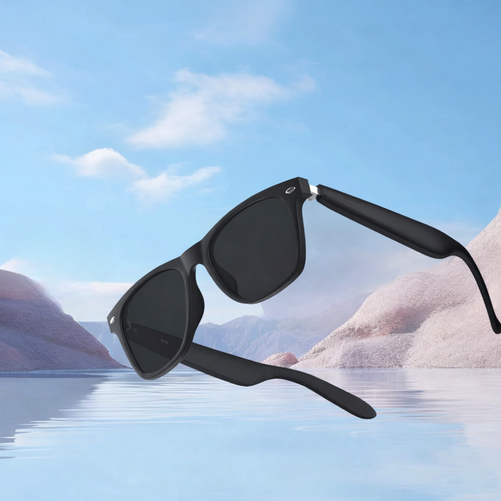 AI Smart Glasses Bluetooth Translation Sunglasses Call Headphones UV Protection