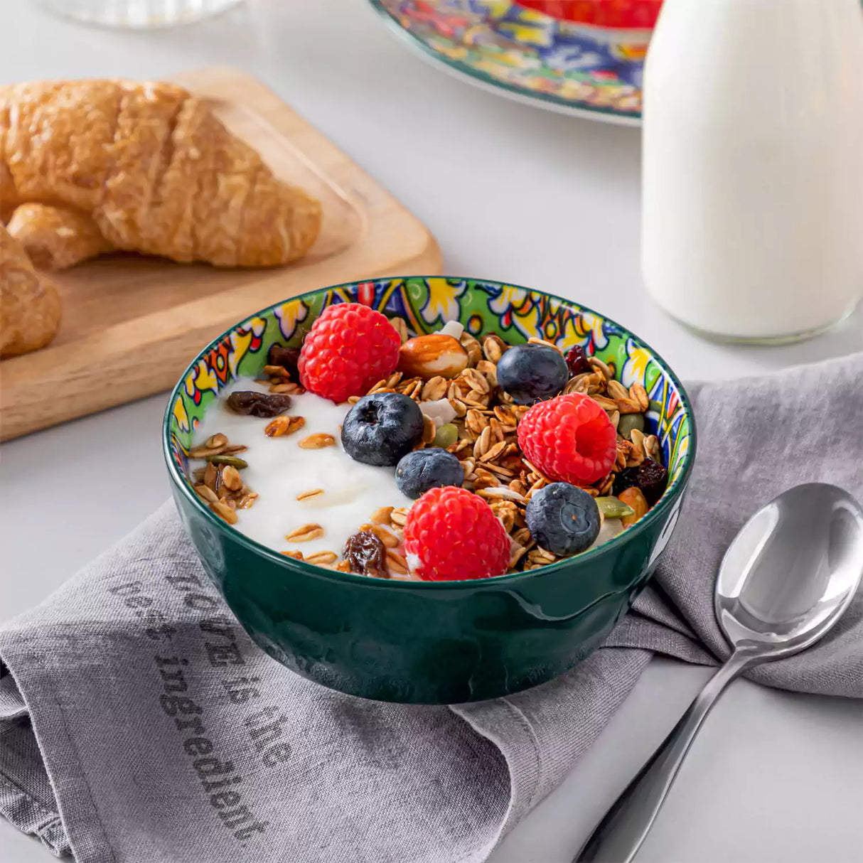 Simi Mini Cereal Bowls Set of 6 Porcelain Bohemian Design