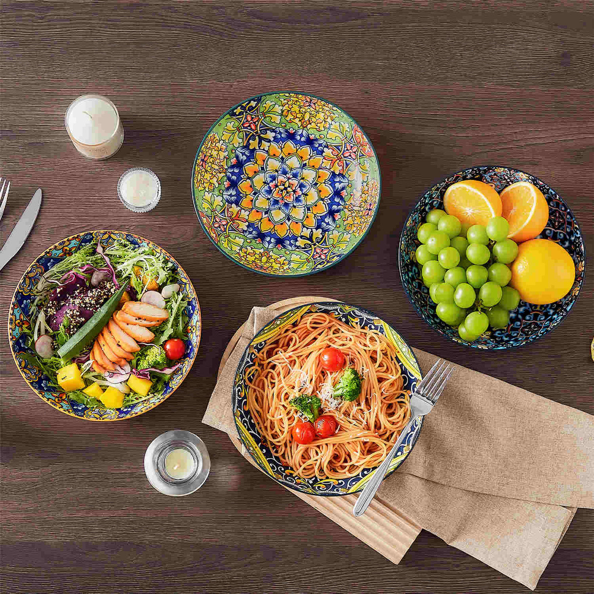 Simi Double-Sided Pasta Bowls Set of 4